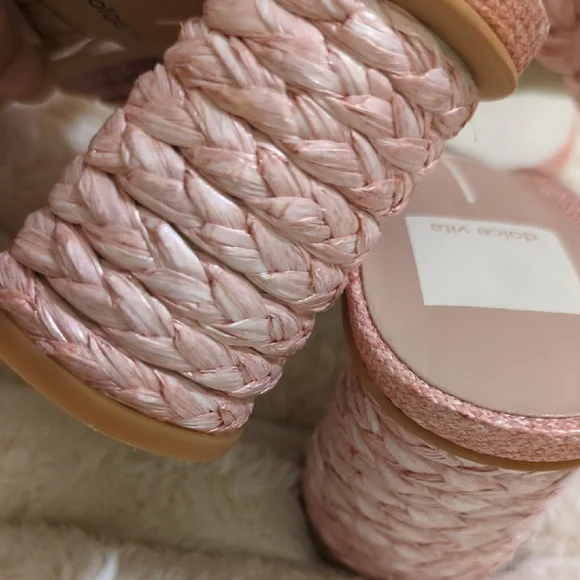 Dolce Vita Casual Blush Braided Sandals - Picture 7 of 9